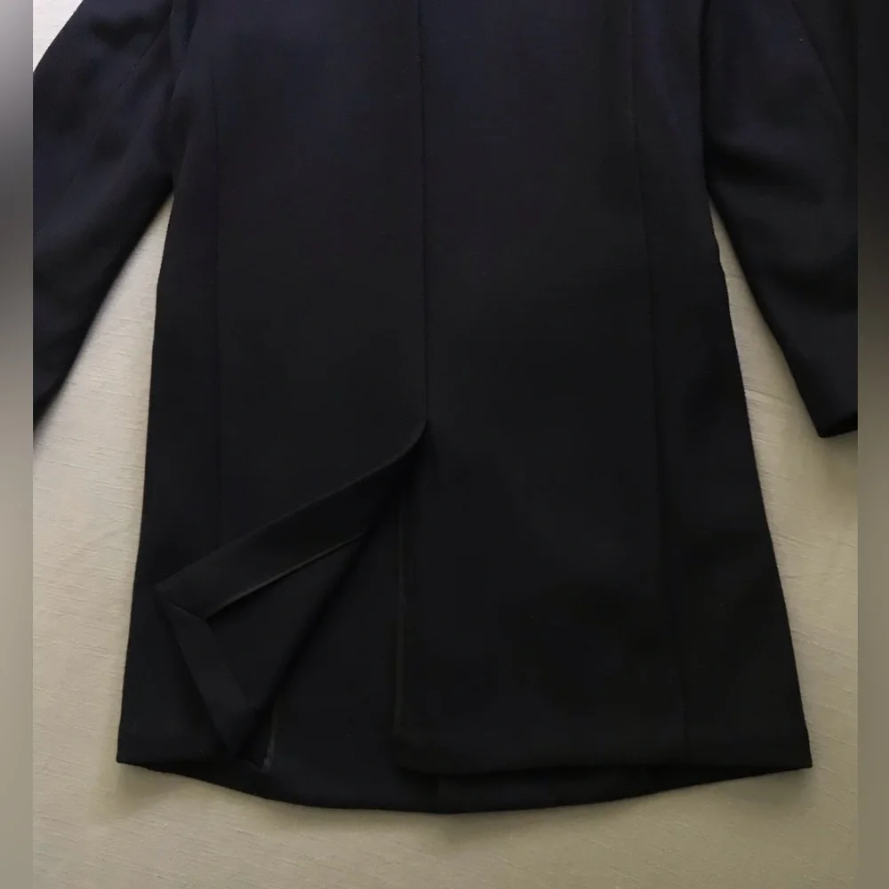 Banana Republic X Kevin Love Navy Slim-fit Italian Wool Topcoat - Picture 5 of 6